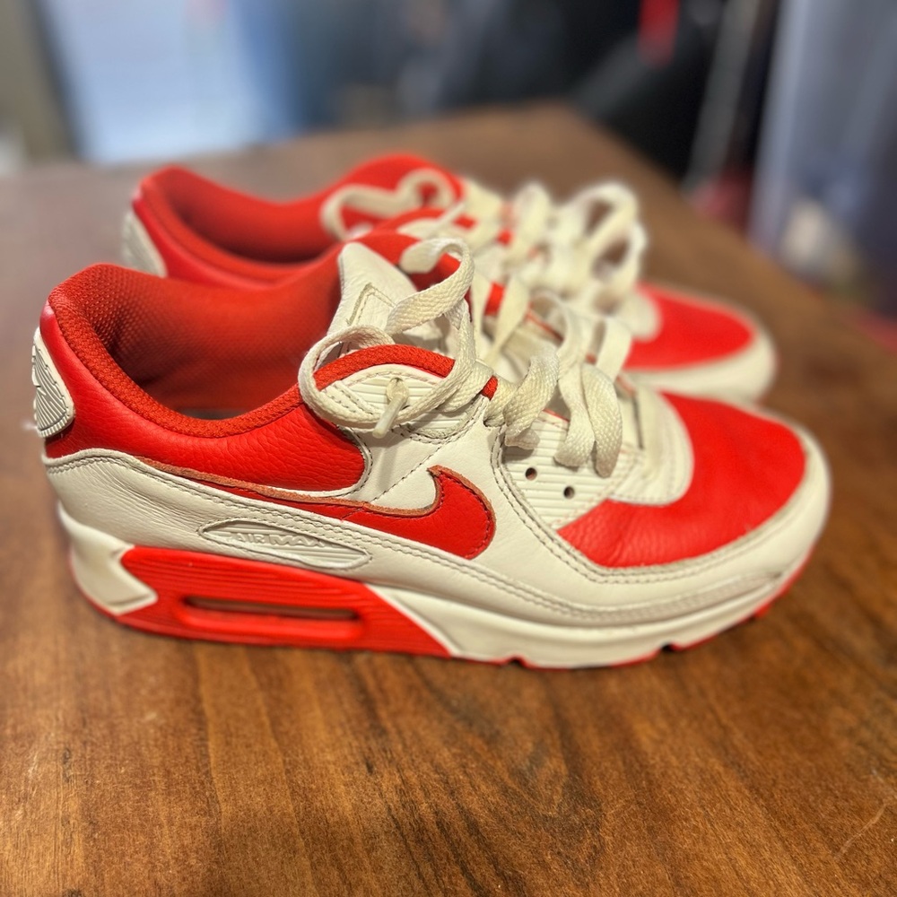 Nike Air Max, Kids 7, Red and White